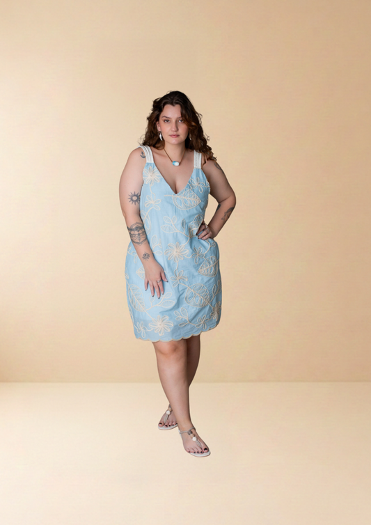 Vestido Márcia Bordado