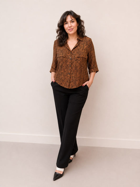 Camisa Assunção | Animal Print Atemporal